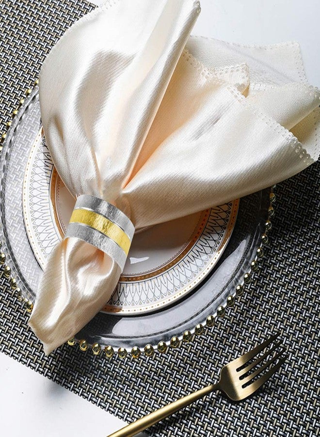 Picowe Napkin Rings, Set of 6 Elegant Metal Buckles Decorative Napkin Ring for Dining Table Parties Wedding, Christmas, Thanksgiving Day Dinner - Image 3