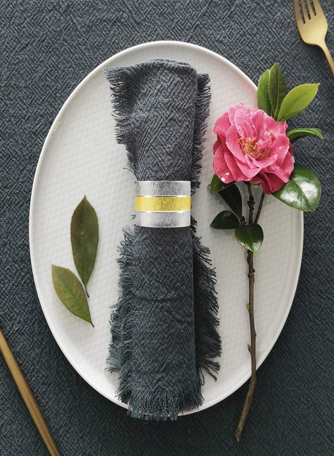 Picowe Napkin Rings, Set of 6 Elegant Metal Buckles Decorative Napkin Ring for Dining Table Parties Wedding, Christmas, Thanksgiving Day Dinner - Image 5