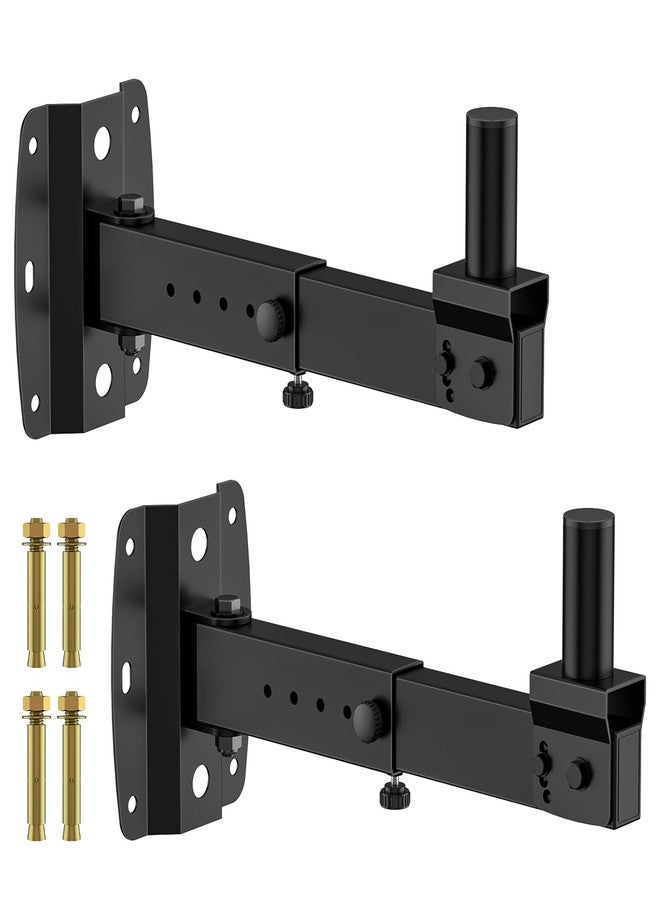 Rimous Heavy Duty Speaker Mounts for PA Speaker Wall Mount - Adjustable Tilt & Swivel Wall Mount Brackets for Professional Audio PA Speakers Mounting Brackets Holds 110lbs Large Speakers, 2 Pack - Image 1