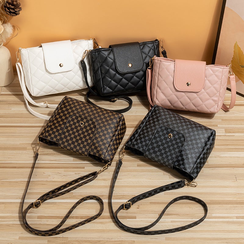Flower Bucket Bag 2023New Bag Small Bag Embroidered Women'S Bag Casual All-Match Shoulder Bag - Image 2