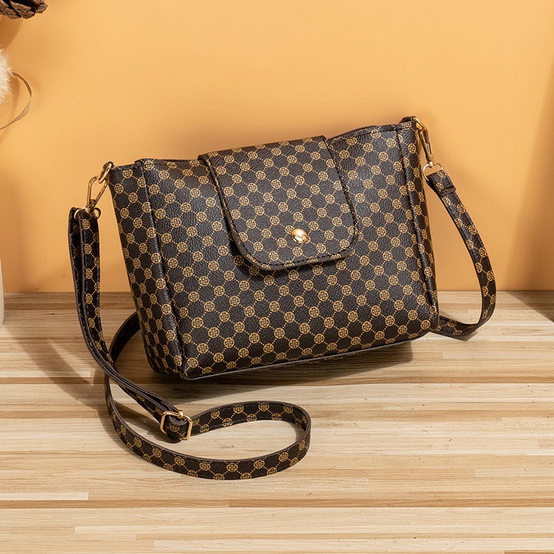 Flower Bucket Bag 2023New Bag Small Bag Embroidered Women'S Bag Casual All-Match Shoulder Bag - Image 1