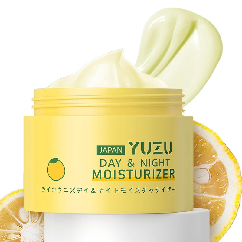 Yuzu Facial Moisturizer Intense Hydration Radiance Boosting Aging Skin Deeply Moisturizes Enhance Skin Even Skin Tone Body and Face Moisturizer with Vitamin C for Day  Night Use