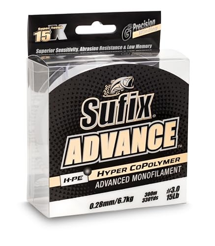 Sufix Advance Monofilament Line 6 lbs Tested010 Diameter 330 Yards Clear - Image 3