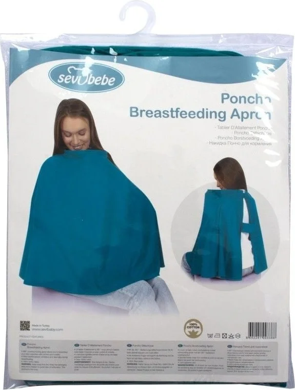 Sevi Bebe Poncho Nursing Cover ART-338 Navy Blue