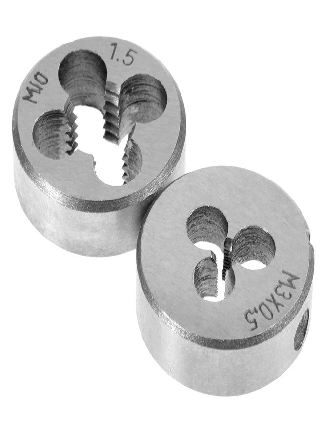 Mass Pro 8Pc Metric Die Set with Adjustable Holder - M3 to M12 Hand Thread Cutter Tools for Bolt & Rod Repair, Manual Threading Kit for Metalwork, DIY & Mechanical Use - Image 4