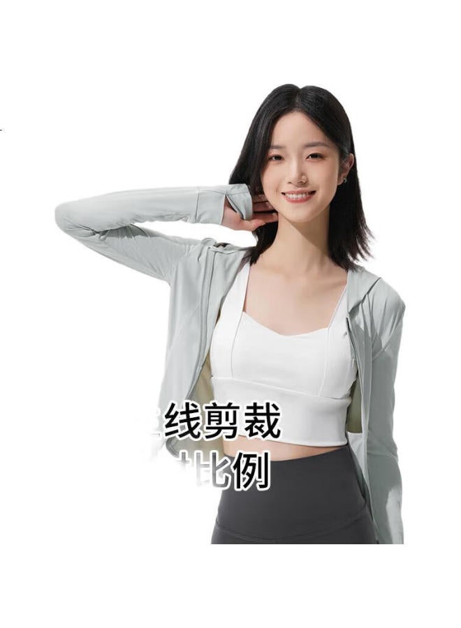 Vvc Women'S Slim Fit Ice Silk Cool Feeling Uv Protection City Lightweight Outdoor Jacket High-Grade Grey L - Image 3