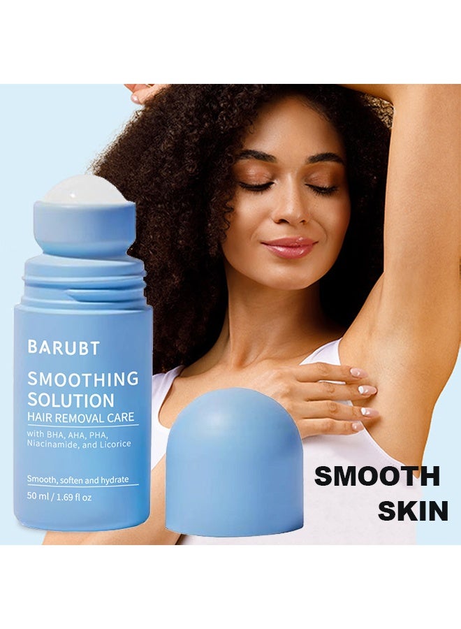 باروبت محلول تنعيم للعناية بالشعر ، علاج الشعر الناشئ: انزلق في طريقك إلى بشرة ناعمة وخالية من النتوءات ، مع BHA و AHA و PHA والنياسيناميد وعرق السوس ، ناعم ، تنعيم وترطيب 50 مل - Image 1