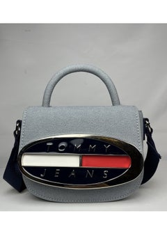 Tommy Hilfiger Plus Origin Plaque Denim Crossover Bag 