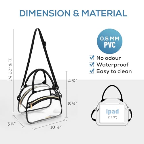 TOURIT Stadium Approved Clear Lunch Bag Transparent Bag with Adjustable Strap Clear Lunch Box for Women Men Work - Image 3