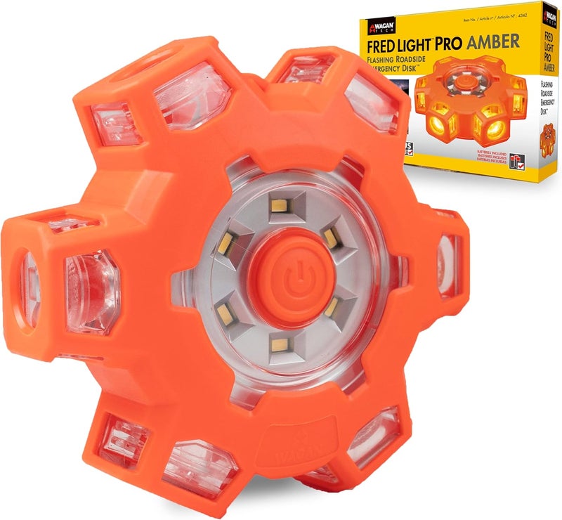 WAGAN FRED Flashing Roadside Emergency Disc - Amber - Image 1