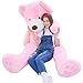 IKASA Giant Teddy Bear Plush Toy Stuffed Animals Pink 78 inches - Image 2