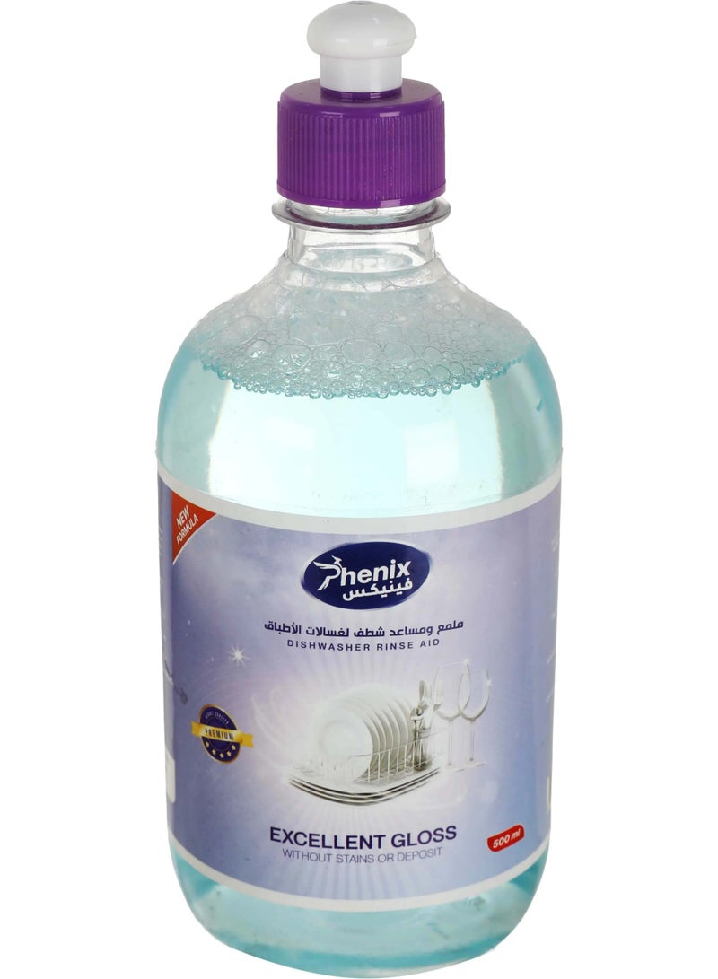 Phenix Dishwasher Rinse Aid, 500 ml - Turquoise