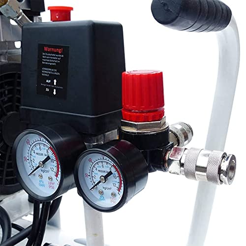 Preciva Air Compressor Pressure Regulator with Dial Gauge, 0-175 PSI Air Gauge for Air Compressor and Air Tools (Four Way Valve) - Image 2