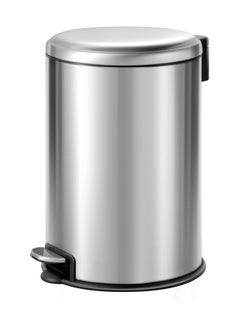 EKO EKO 20L Pedal Bin Serene - Silver | Large Capacity Step Round Bin with Soft-Close Lid | Fingerprint-Resistant Finish | Removable Inner Liner | Bag Stabilizer  - Image 2