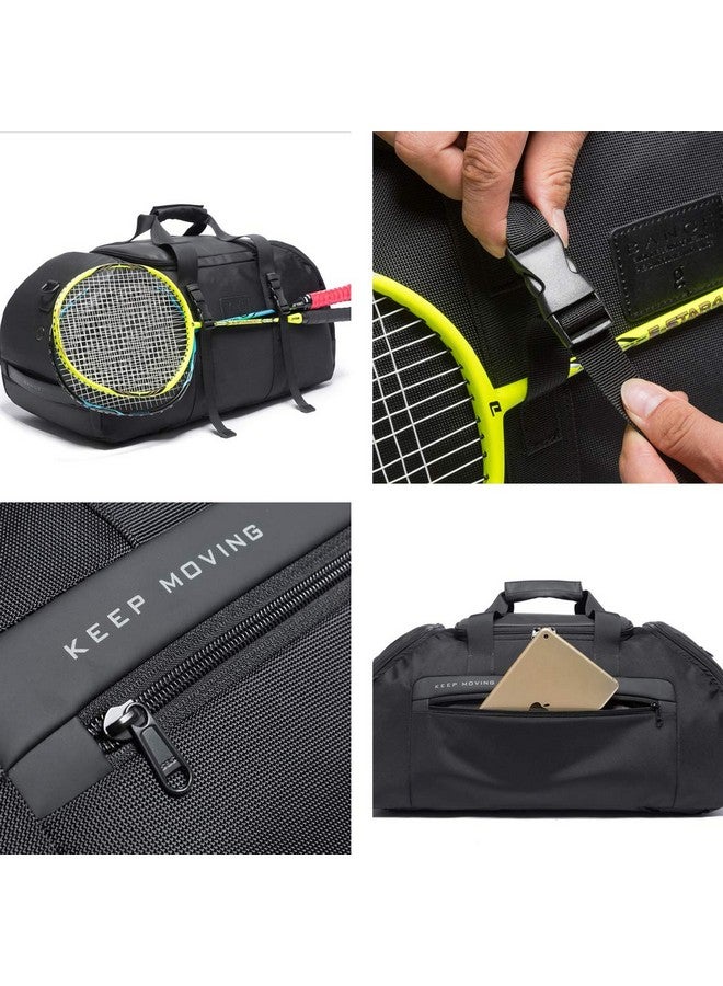 BANGE Polyester 30 Cms Travel Duffel Backpack (Bg-7088-Bl, Black) - Image 5