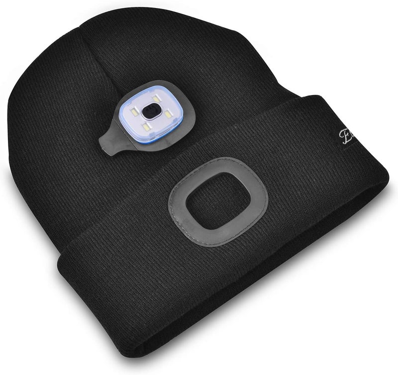 Etsfmoa Store Unisex Beanie with The Light Gifts for Men Dad Father USB Rechargeable Caps - Image 3