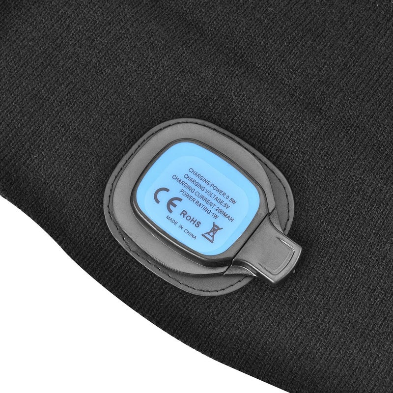 Etsfmoa Store Unisex Beanie with The Light Gifts for Men Dad Father USB Rechargeable Caps - Image 4