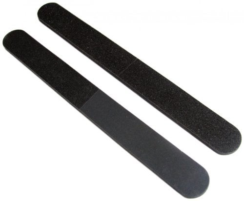 Iridesi Professional Quality Nail File Black 4 Way White Center 100180240600 50 Pack - Image 2
