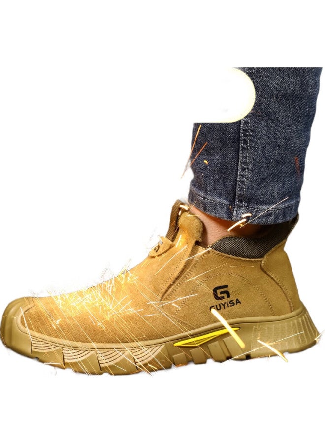GUYISA Men'S Safety Work Shoes Welder Steel Toe Anti-Smashing Anti-Stab Anti-Scald Lightweight Safety Work Shoes 3005Yw 41 - Image 3