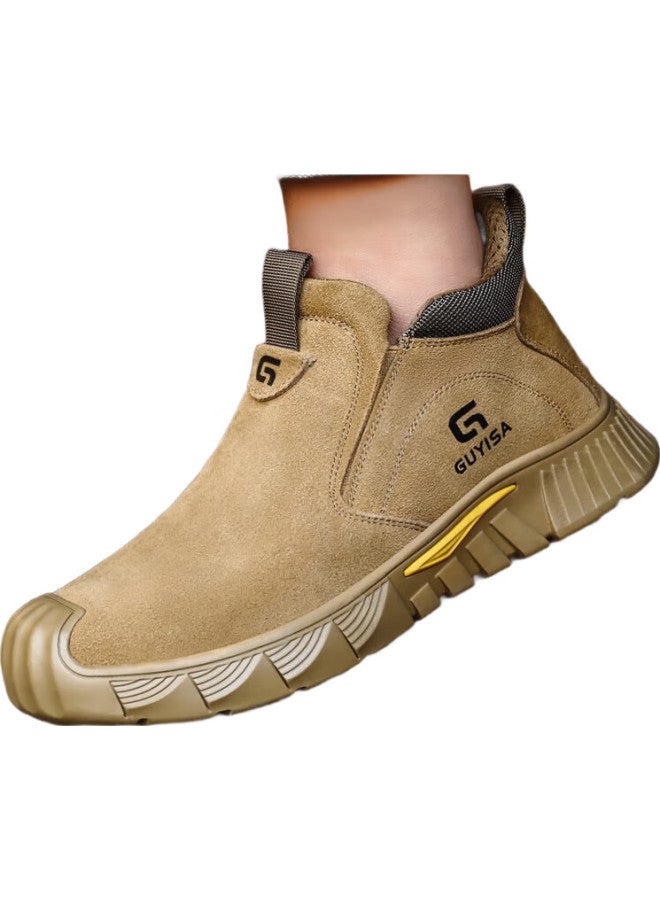 GUYISA Men'S Safety Work Shoes Welder Steel Toe Anti-Smashing Anti-Stab Anti-Scald Lightweight Safety Work Shoes 3005Yw 41 - Image 2