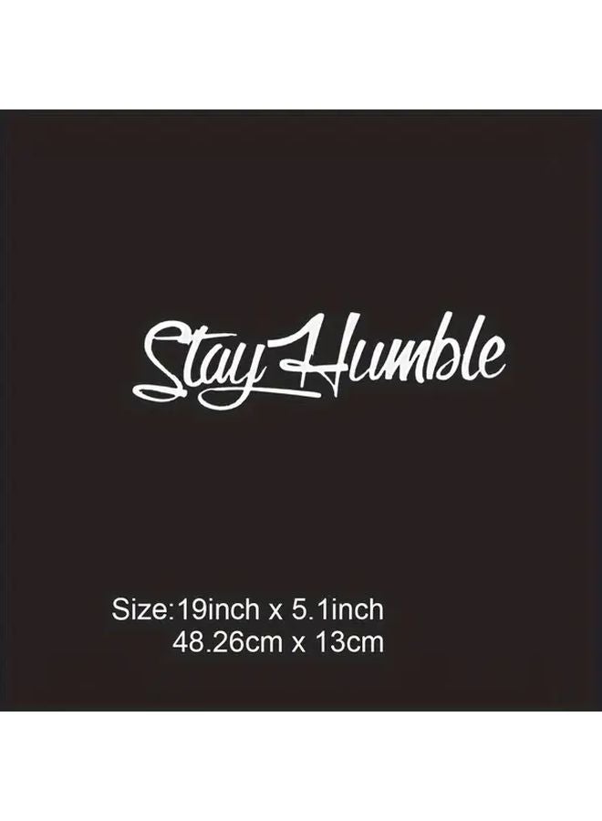 Black 19 Inch Humble Car Decal Sticker For Windshield Trucks Motorcycles - Image 2
