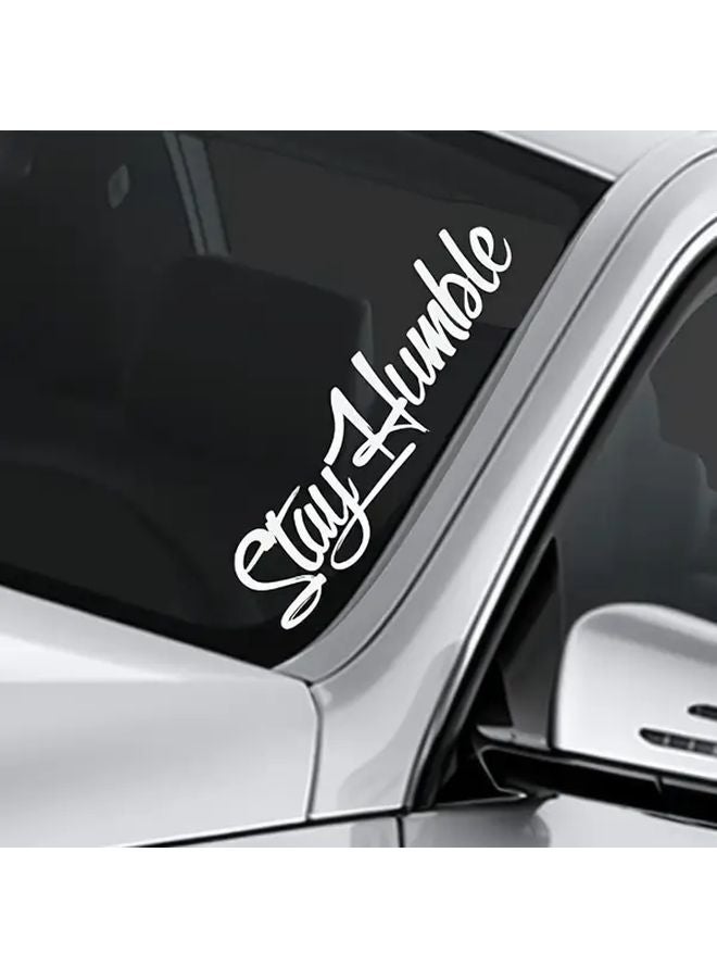 Black 19 Inch Humble Car Decal Sticker For Windshield Trucks Motorcycles - Image 4