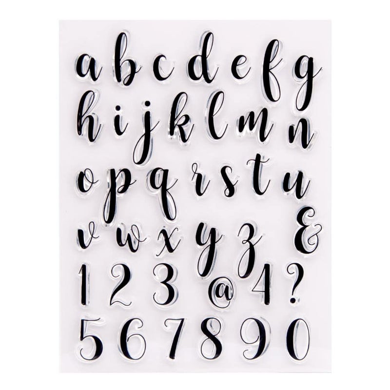 AHTOLS Lowercase 26 Alphabet Clear Stamps Silicone Stamp Cards Arabic Numerals Pattern Transparent Seal Stamps for Holiday Card Making Decoration and DIY Scrapbooking Album DIY Crafts - Image 5