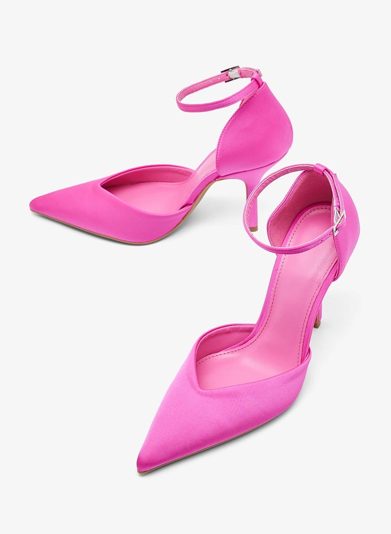 Ella Limited Edition Strap Detail Mid Heel Pumps - Image 4