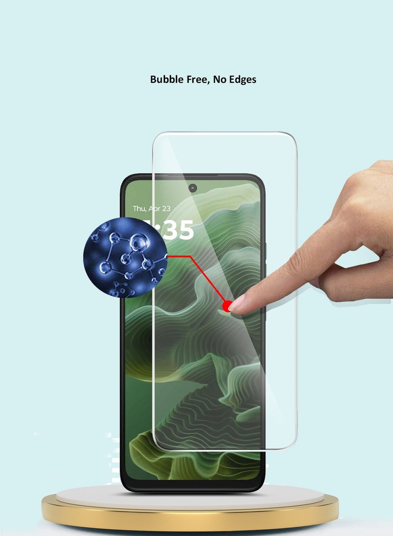 GMAX Motorola Moto G35 5G 2024 / Motorola Moto G05 4G 2025 / Motorola Moto G15 4G 2025 Premium Series Curved Edges 9H 2.5D Tempered Glass Screen Protector - Clear - Image 3