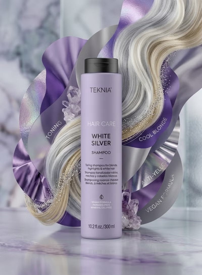 TEKNIA SHAMPOO WHITE SILVER HAIRCARE 300ML - Image 3