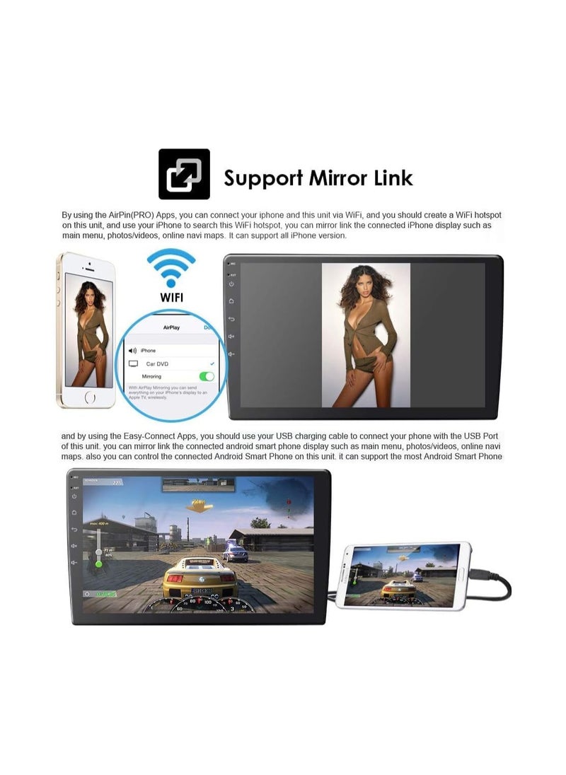 SHEZA STAR Android Car Stereo for Kia Sportage 2010 To 2016 6GB RAM 128GB ROM Support SIM Card, Apple Carplay, Mirror-Link Wi-Fi BT, Radio GPS Navigation, 9 Inch IPS Touch Screen with Backup Camera Included  - Image 3