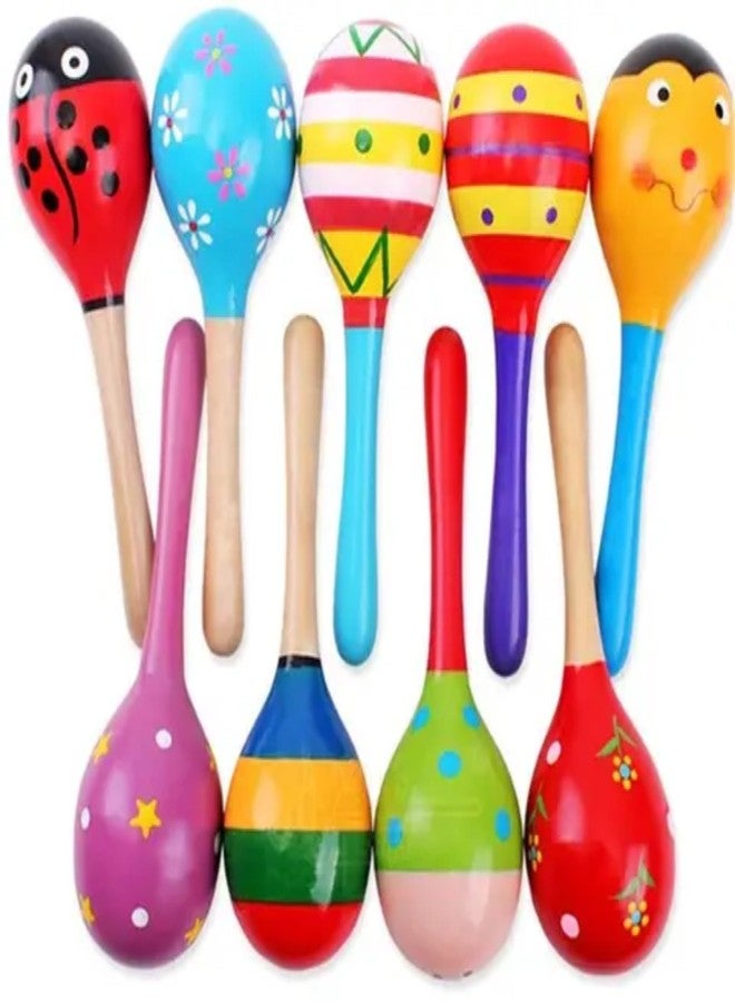 UPBEAT Wooden Baby Rattle Egg Shaker Toy (Pack of 1) I Channapatna I Hand Crafted I Non-Toxic Wooden Egg Shaker Rattle for Babies I Montessori-Inspired I Eco-Friendly Wooden Egg Rattle for Toddlers - Image 1