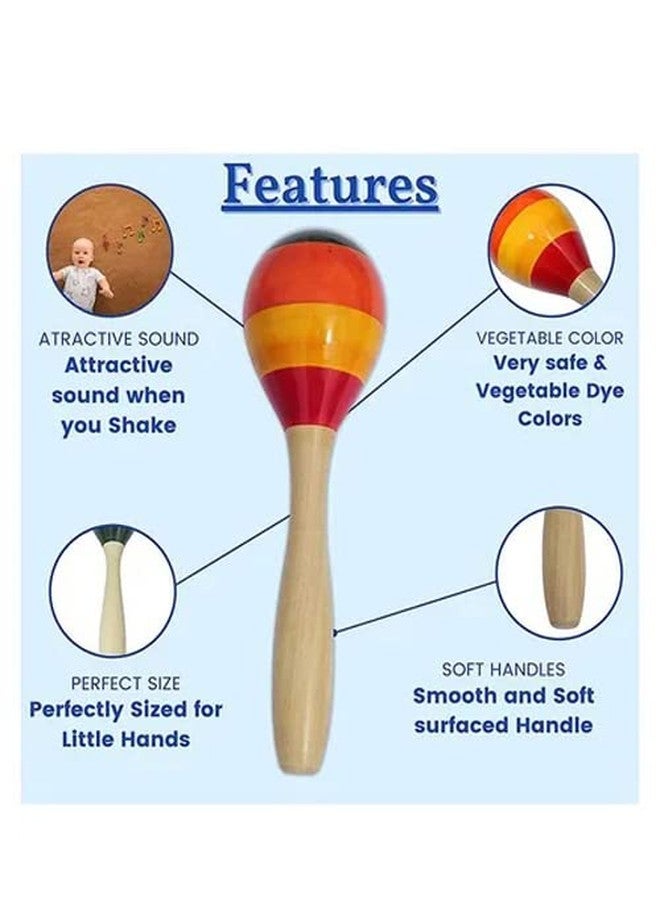 UPBEAT Wooden Baby Rattle Egg Shaker Toy (Pack of 1) I Channapatna I Hand Crafted I Non-Toxic Wooden Egg Shaker Rattle for Babies I Montessori-Inspired I Eco-Friendly Wooden Egg Rattle for Toddlers - Image 4