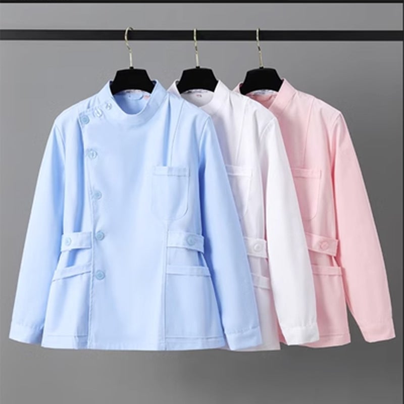 Nurse'S Long-Sleeved Women'S Summer Hospital Two-Piece Set Short-Sleeved Set Split Set Short Full-Set Labor Protection Work Clothes - Image 3