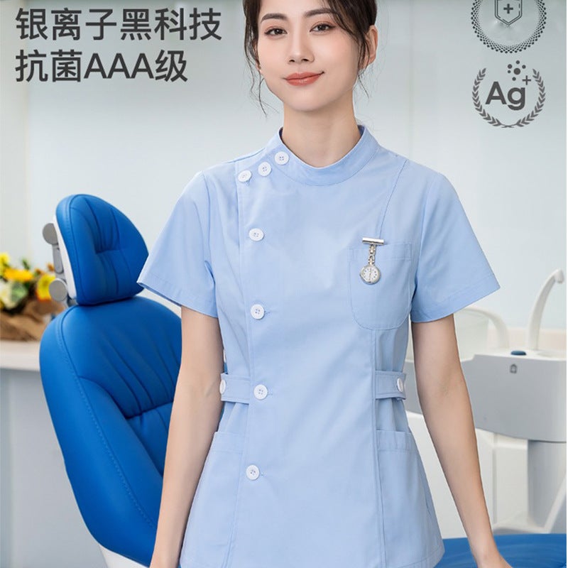 Nurse'S Long-Sleeved Women'S Summer Hospital Two-Piece Set Short-Sleeved Set Split Set Short Full-Set Labor Protection Work Clothes - Image 2