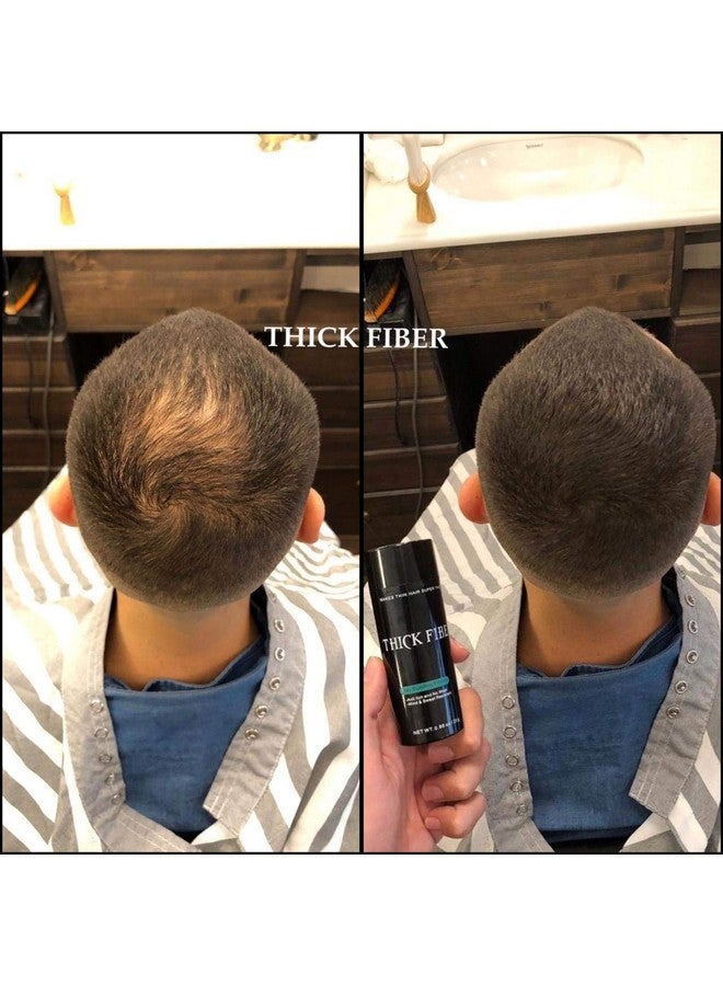 Thick Fiber Hair Fibers For Thinning Hair & Bald Spots (Dark Brown) 25G Bottle Conceals Hair Loss In Seconds Hair Powder For Women & Men - Image 5