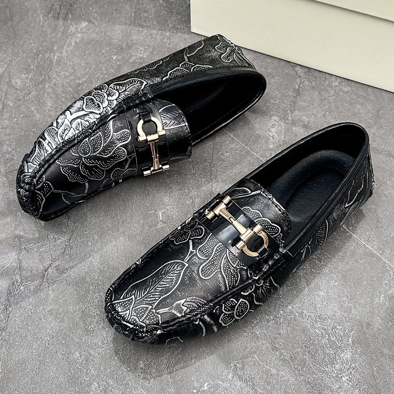 Genuine Leather Men'S Loafers Casual Leather Shoes Plus Size Breathable Shoes Fashionable Shoes Fashionable Leather Shoes Men'S Loafers - Image 5