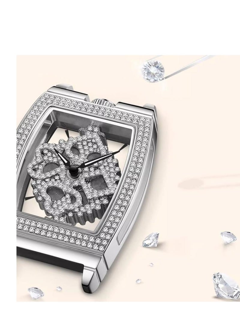 Yiming Women's Light Luxury Niche Starry Sky Full Diamond High-End Watch - Image 2