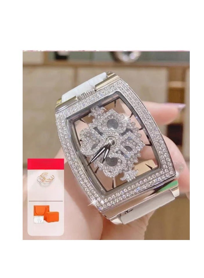 Yiming Women's Light Luxury Niche Starry Sky Full Diamond High-End Watch - Image 5