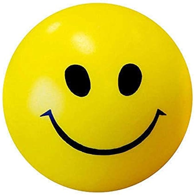 advancedestore Stress Relief Ball ,Smiley Squeezers,Hand Exercise Stress Balls, Perfect for Relieving Stress, Smiley Ball - Image 1