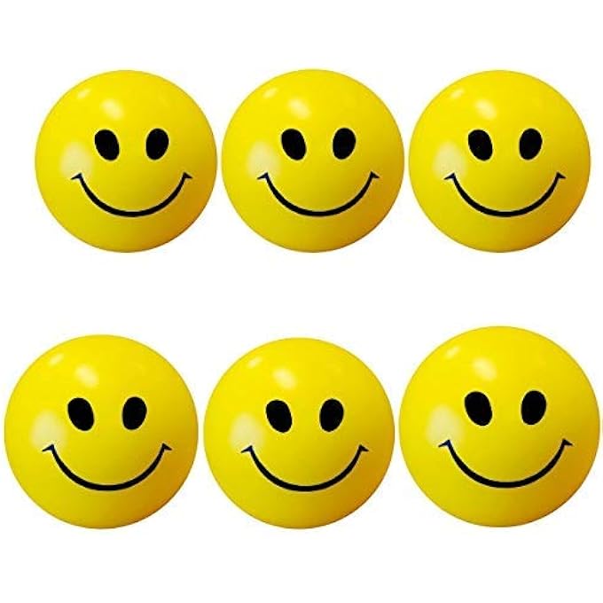 advancedestore Stress Relief Ball ,Smiley Squeezers,Hand Exercise Stress Balls, Perfect for Relieving Stress, Smiley Ball - Image 3