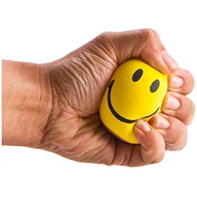 advancedestore Stress Relief Ball ,Smiley Squeezers,Hand Exercise Stress Balls, Perfect for Relieving Stress, Smiley Ball - Image 5