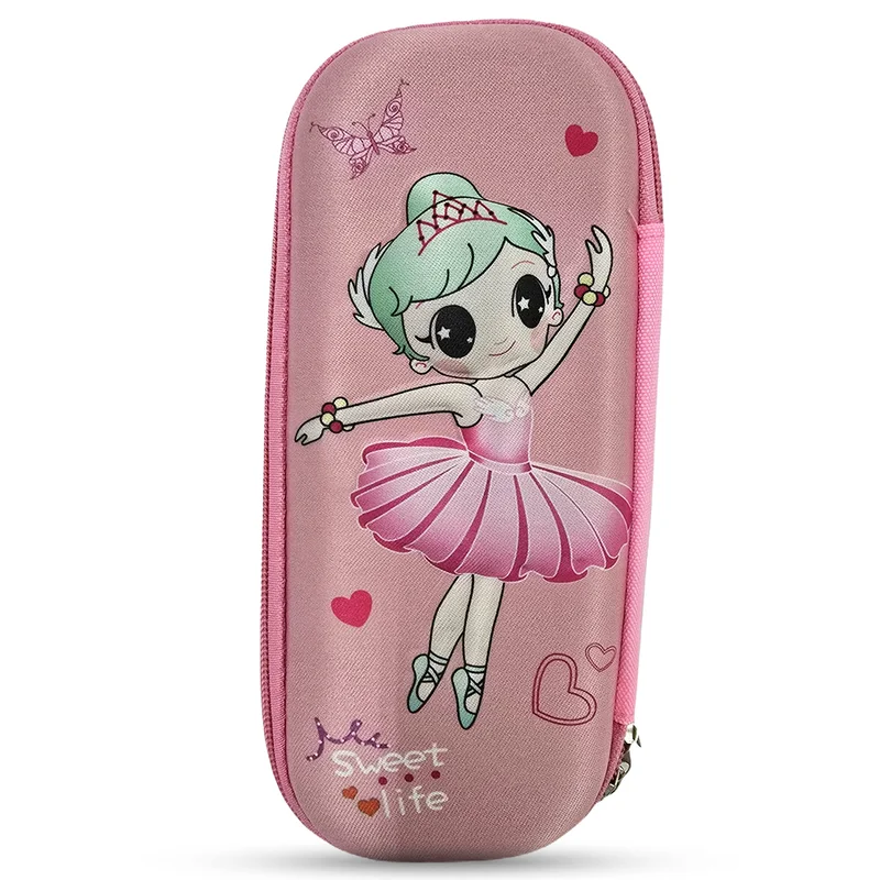 كوكوبي Cocobee Simple Girl Pencil Case With Internal Mesh Pocket, Sturdy Build, Zipper Closure – Girls, 3+ Years, Multicolor