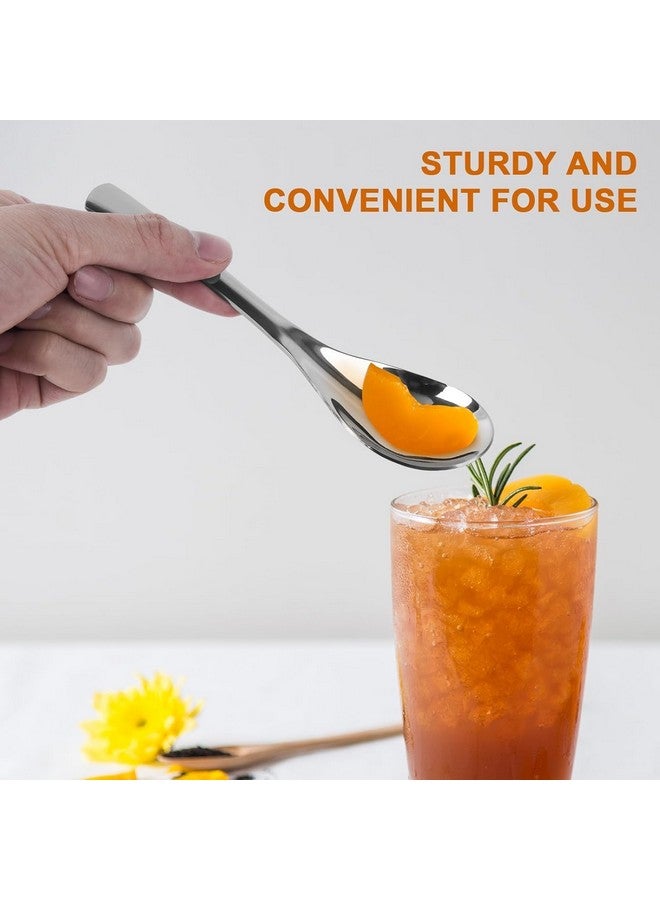 Amzgear Soup Spoons Set of 12 | Soup Spoon Stainless Steel | Chinese Soup Spoon | Asian Soup Spoons, Ramen Spoons for Soup Cereals, Steel Soup Spoon Set for Home and Kitchen, Tableware Dining,12 pcs - Image 4