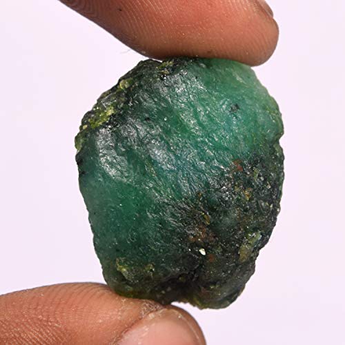 GEMHUB Untreated Rough Emerald Gemstones for Jewelry Making 53.00 Ct. Certified Uncut Raw Crystals and Healing Stones - Image 2