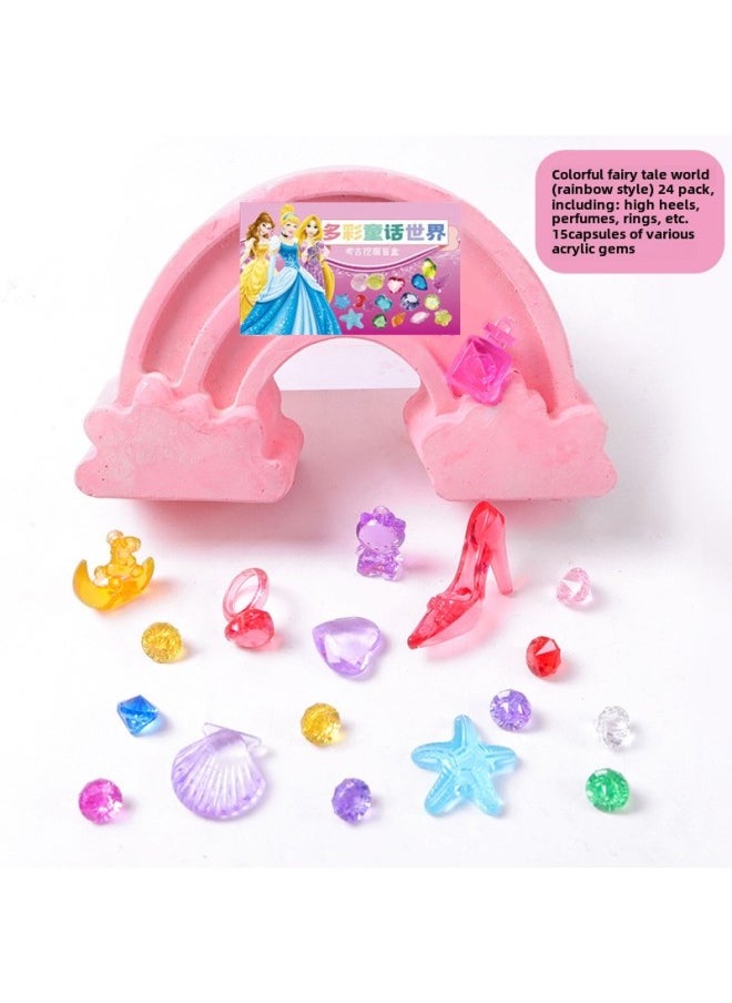 null - Pinot Archaeological Site Edition Digging Ultraman Beast Blind Box Colorful Fairy Tale World Rainbow Digging Gems-Color:Pinot Live Edition Ultraman + Dinosaur (No Tools Color Box) - Image 1