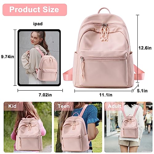 BTOOP Mini Backpack Womens Small Backpacks Purse Pink Fashion Shoulder Bag for Girls Teens Work Travel Daypack - Image 3