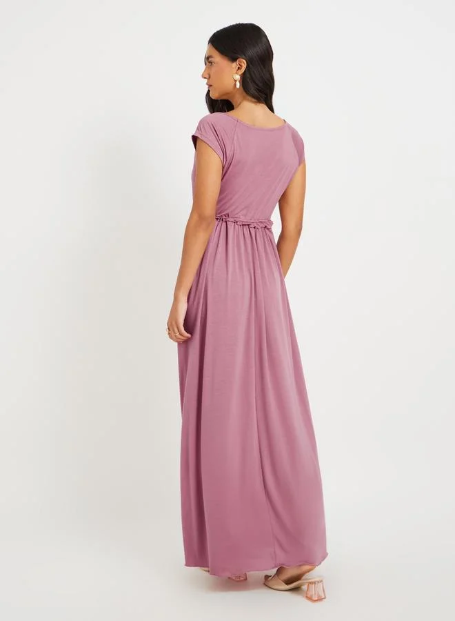 Take Two Cap Sleeve Maxi Dress