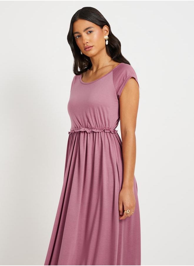 Take Two Cap Sleeve Maxi Dress  - Image 4