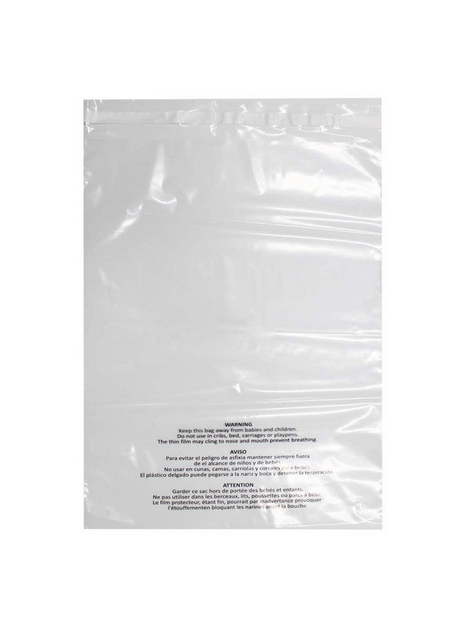 200 Count 12X15 Inch Self Seal Clear Poly Bags With Suffocation Warning For Packaging Clothing T Shirts Decorative Wrappers And More With Permanent Adhesive (1.5Mil)